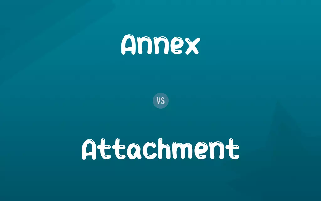 Annex vs. Attachment