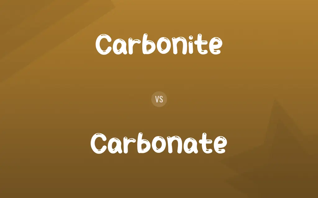 Carbonite vs. Carbonate