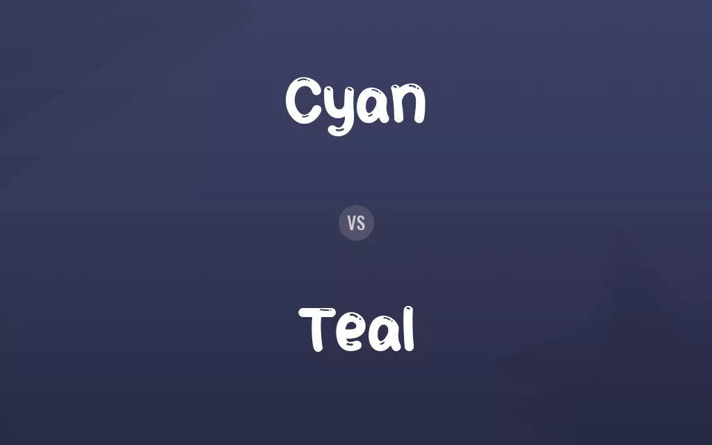 Cyan vs. Teal