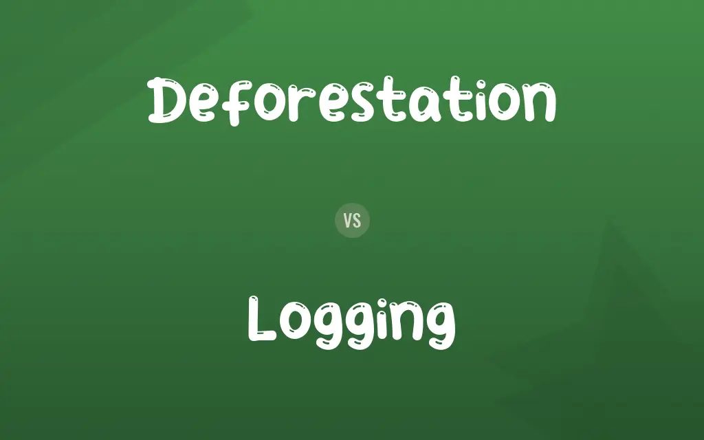 Deforestation vs. Logging