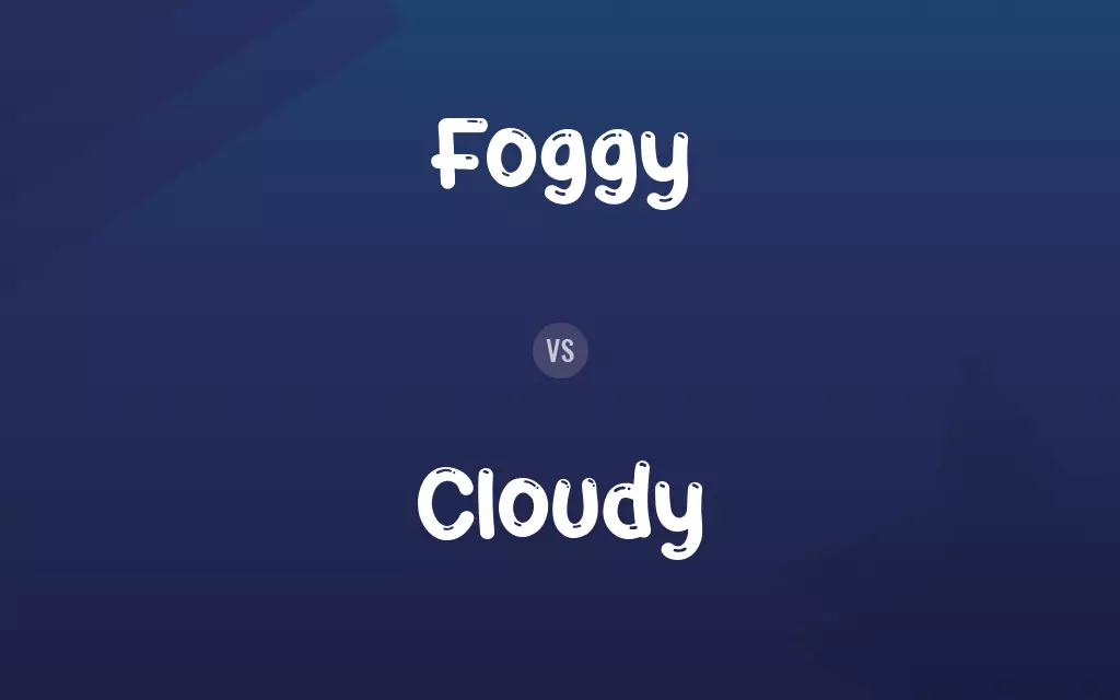 Foggy vs. Cloudy
