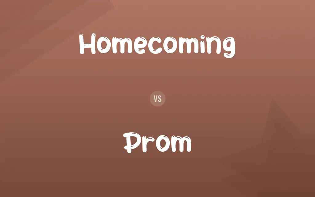 Homecoming vs. Prom