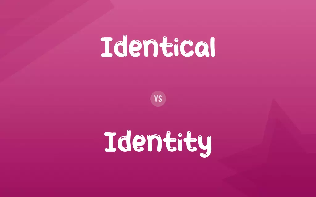 Identical vs. Identity