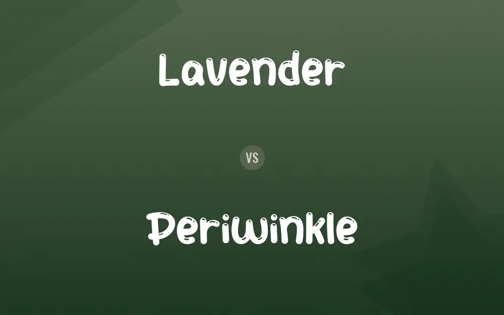 Lavender vs. Periwinkle