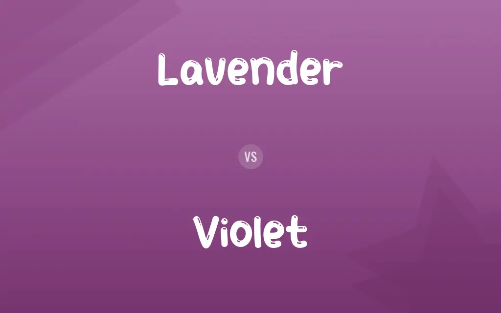 Lavender vs. Violet