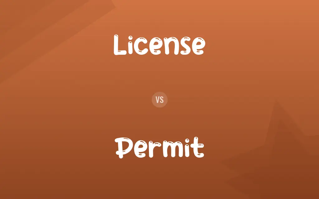 License vs. Permit