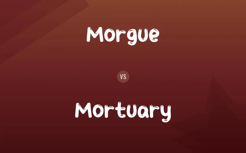 Morgue vs. Mortuary