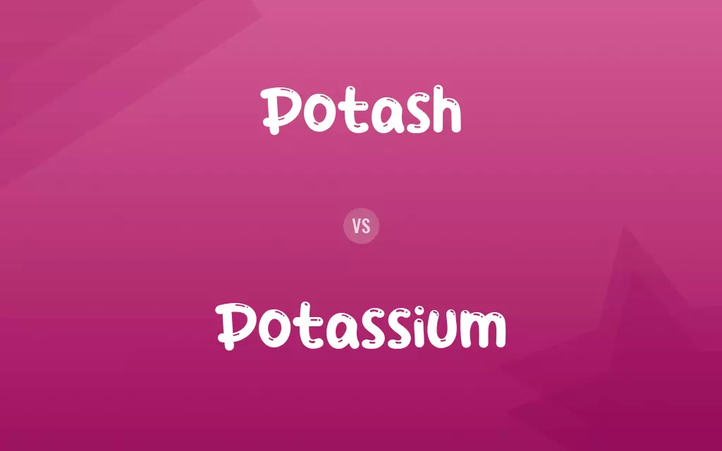 Potash vs. Potassium