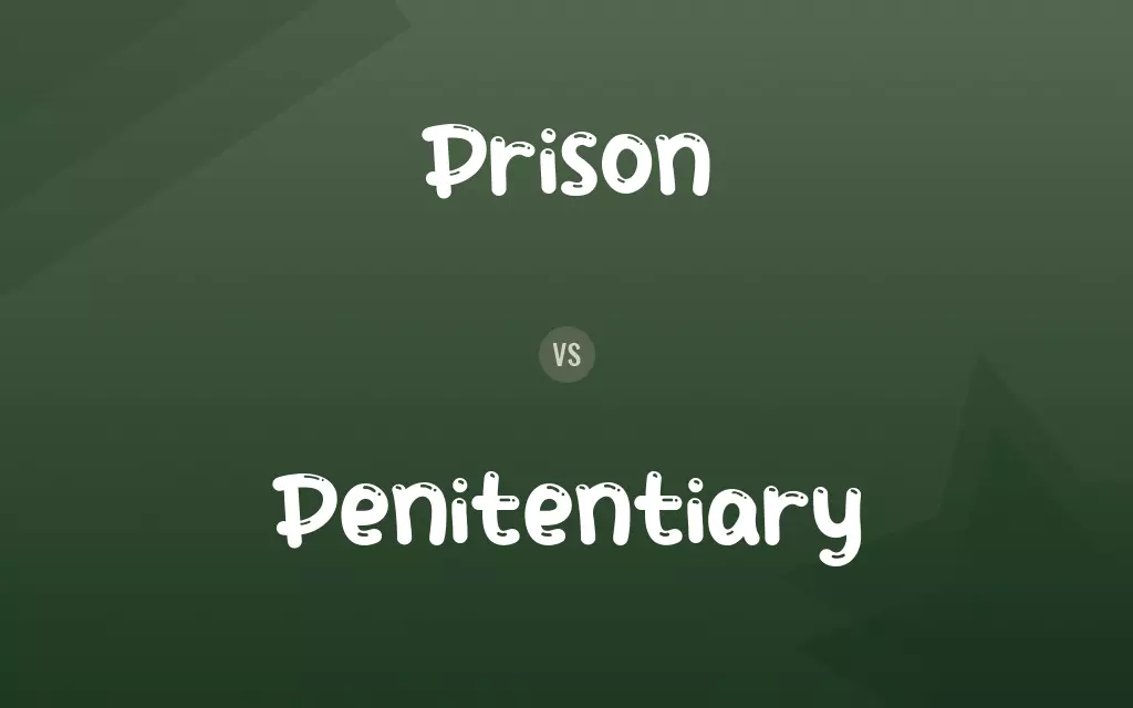 Prison vs. Penitentiary