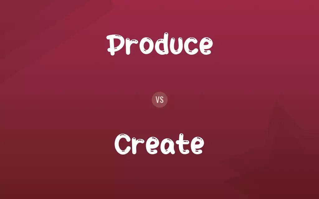 Produce vs. Create