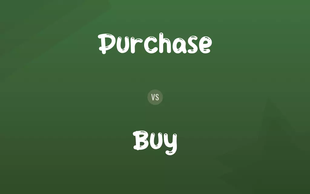 Purchase vs. Buy