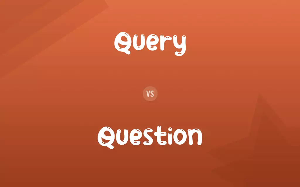 Query vs. Question