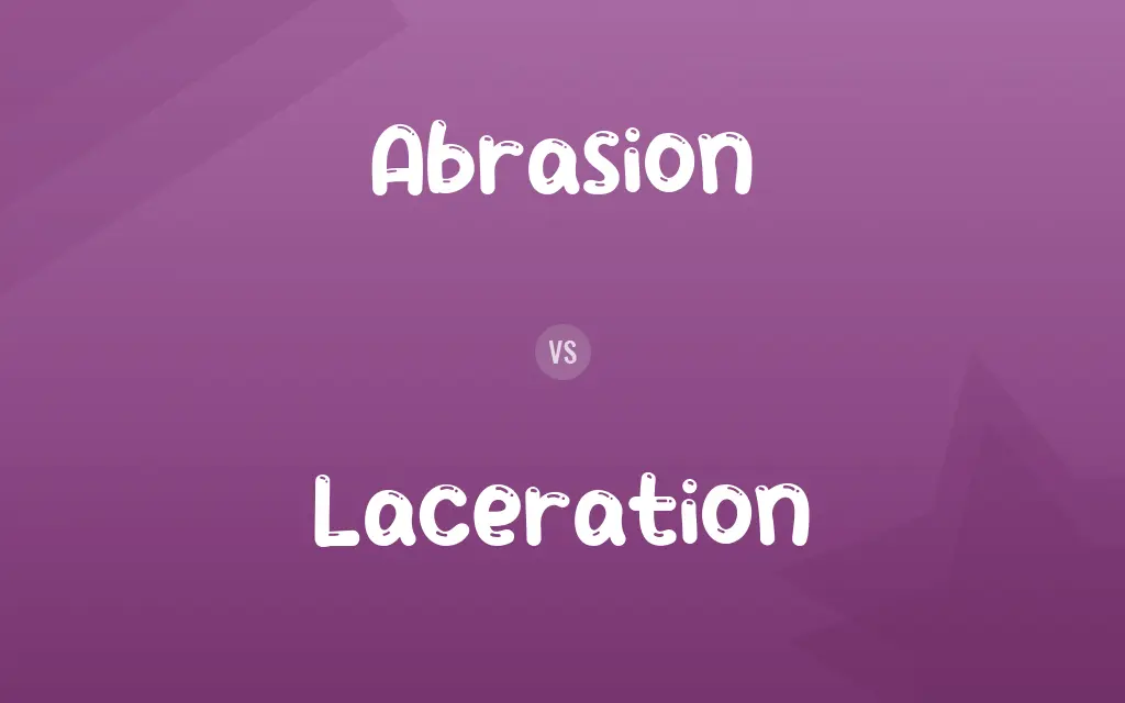 Abrasion vs. Laceration