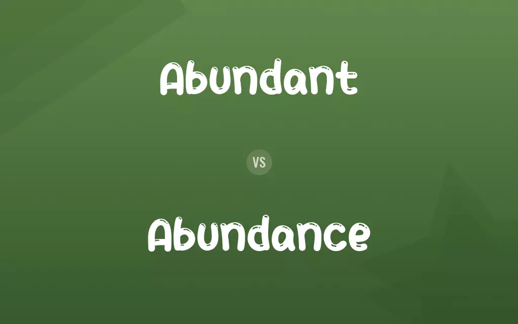 Abundant vs. Abundance
