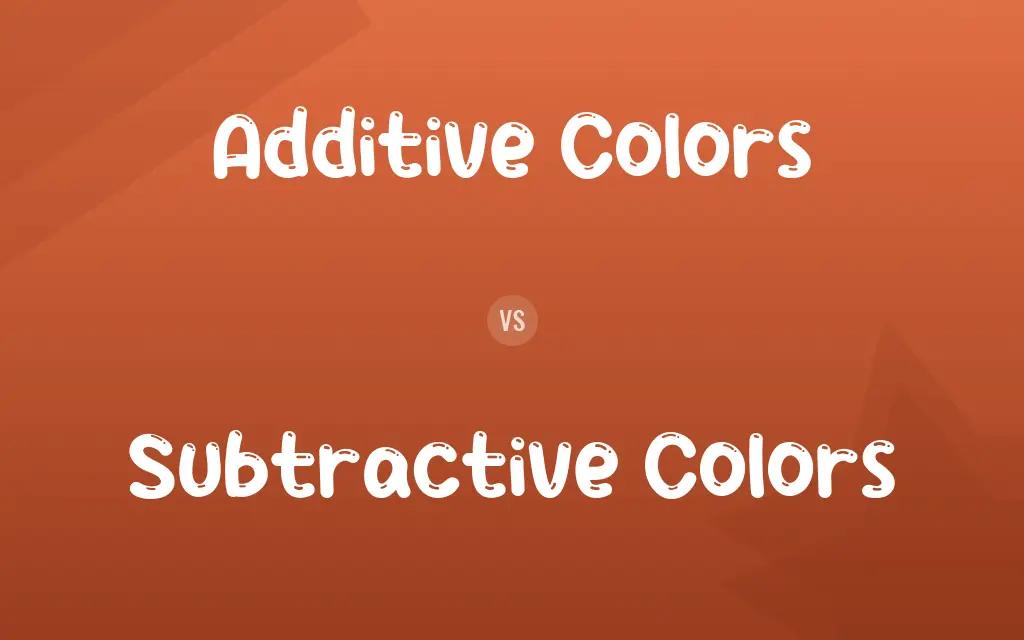 Additive Colors vs. Subtractive Colors