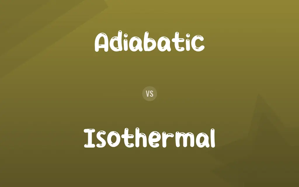 Adiabatic vs. Isothermal
