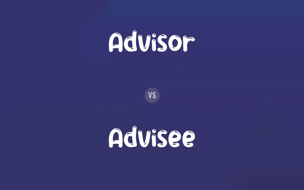 Advisor vs. Advisee