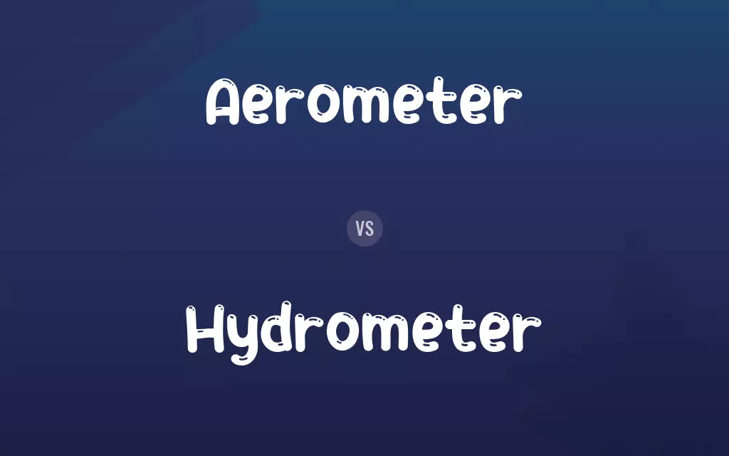 Aerometer vs. Hydrometer