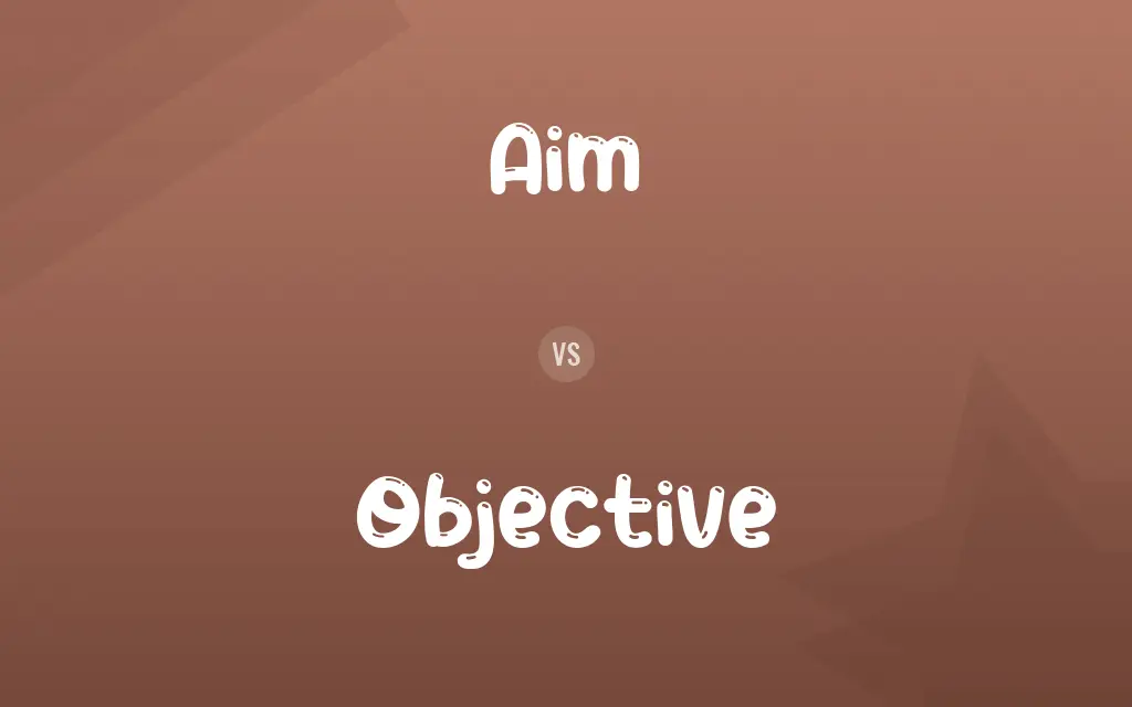 Aim vs. Objective