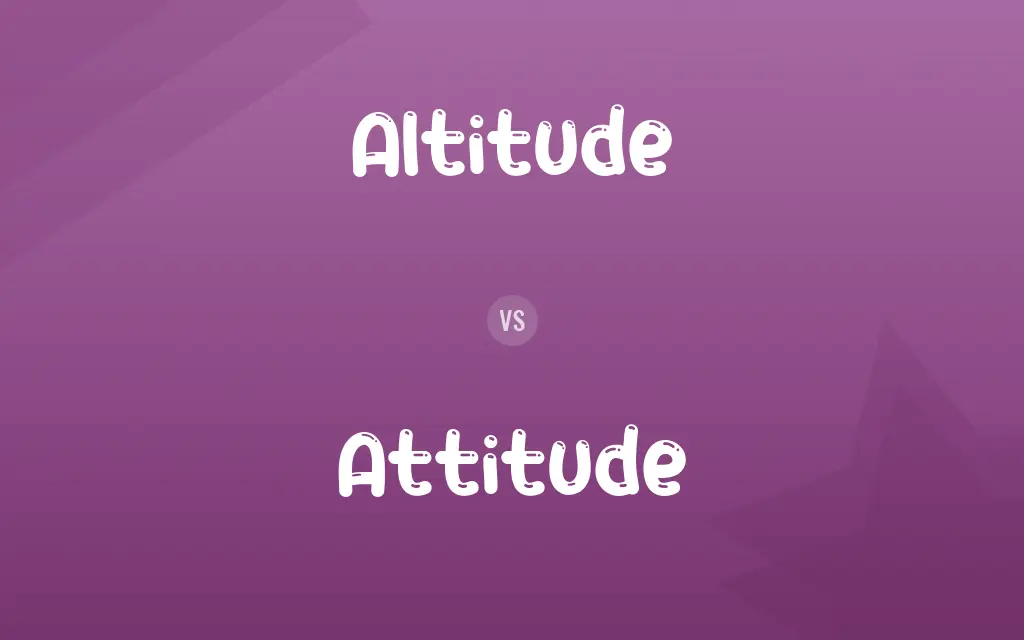 Altitude vs. Attitude