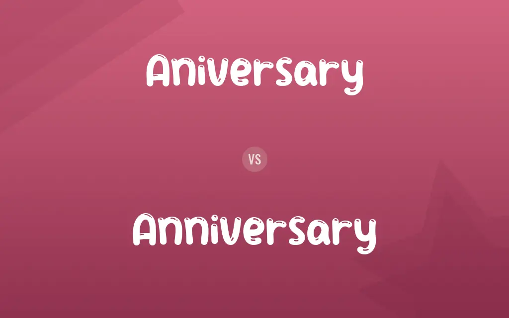 Aniversary vs. Anniversary