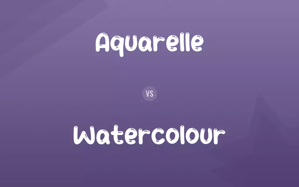 Aquarelle vs. Watercolour
