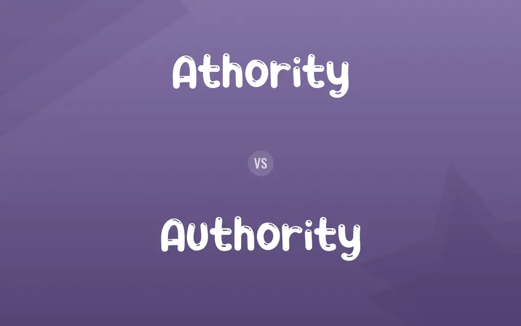 Athority vs. Authority