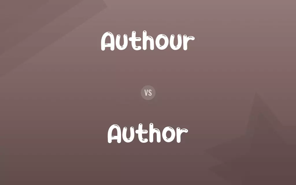 Authour vs. Author