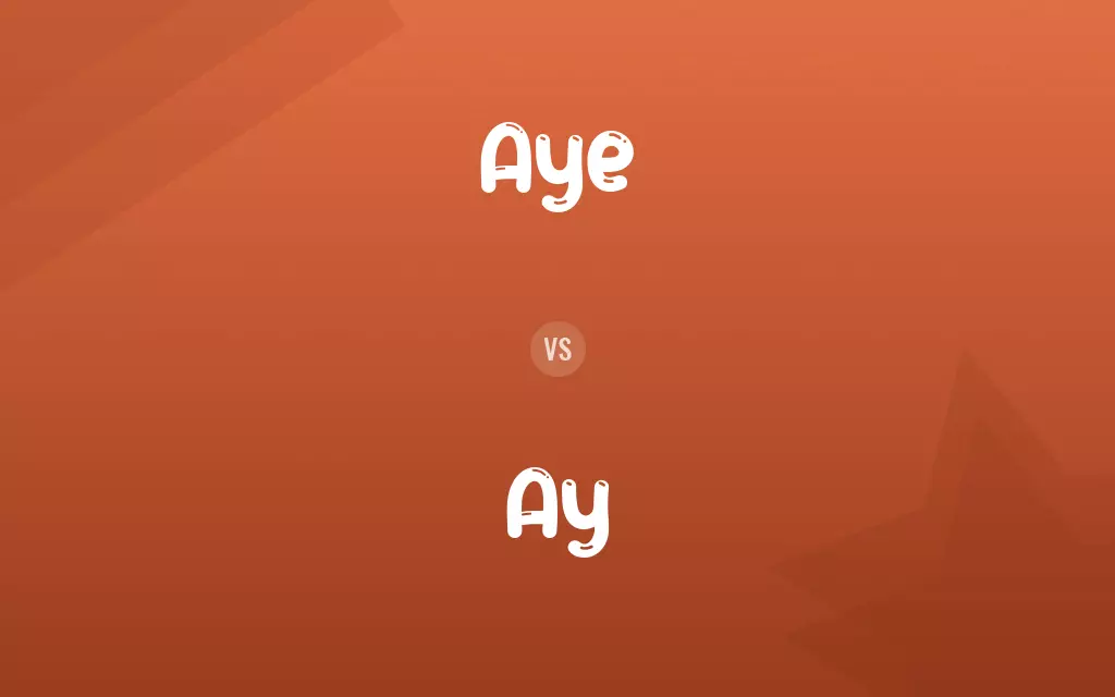 Aye vs. Ay