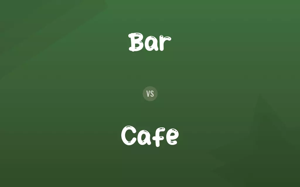 Bar vs. Cafe