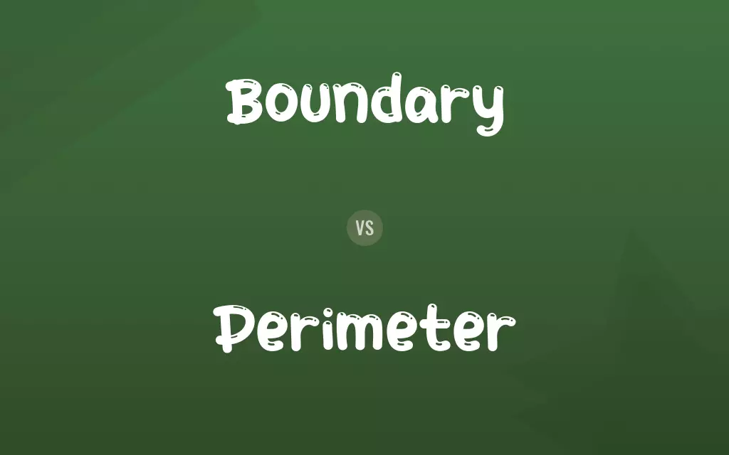 Boundary vs. Perimeter