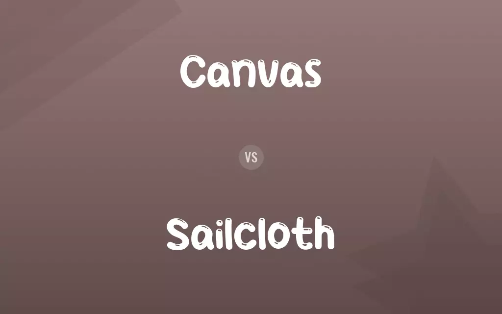 Canvas vs. Sailcloth