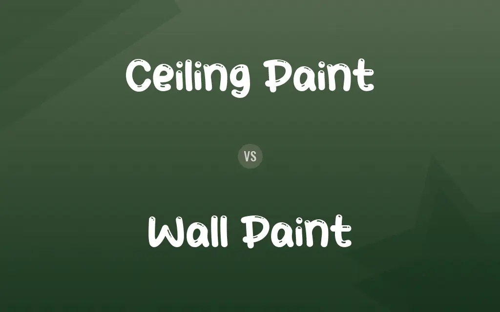 Ceiling Paint vs. Wall Paint
