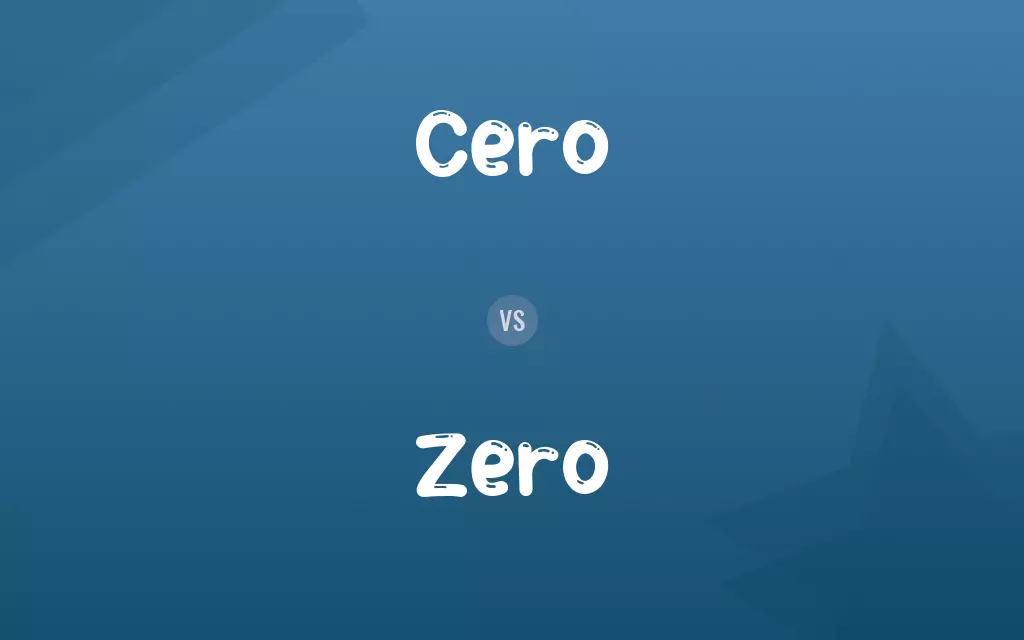 Cero vs. Zero