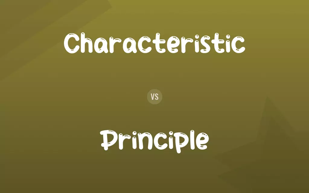 Characteristic vs. Principle
