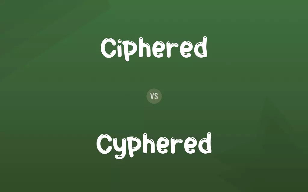 Ciphered vs. Cyphered