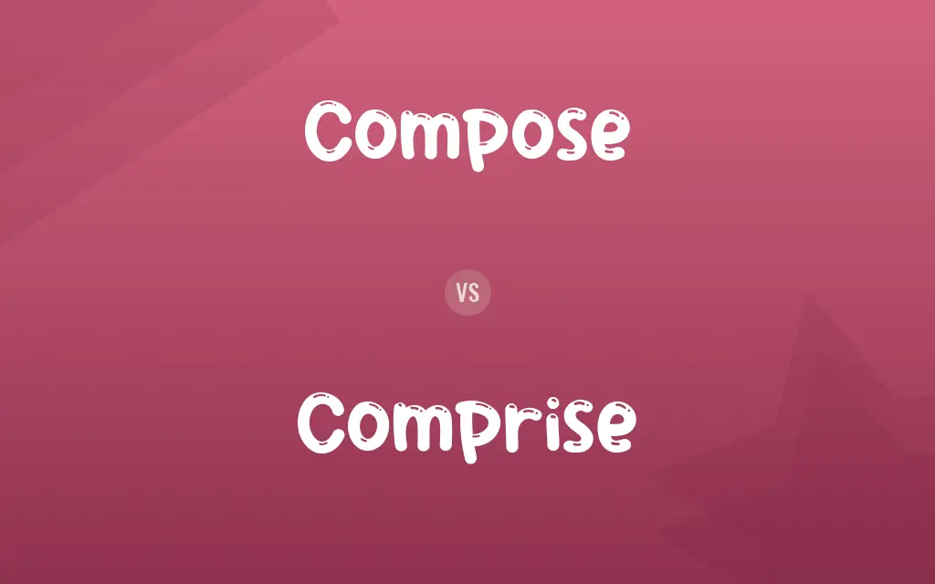 Compose vs. Comprise