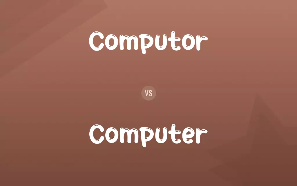 Computor vs. Computer