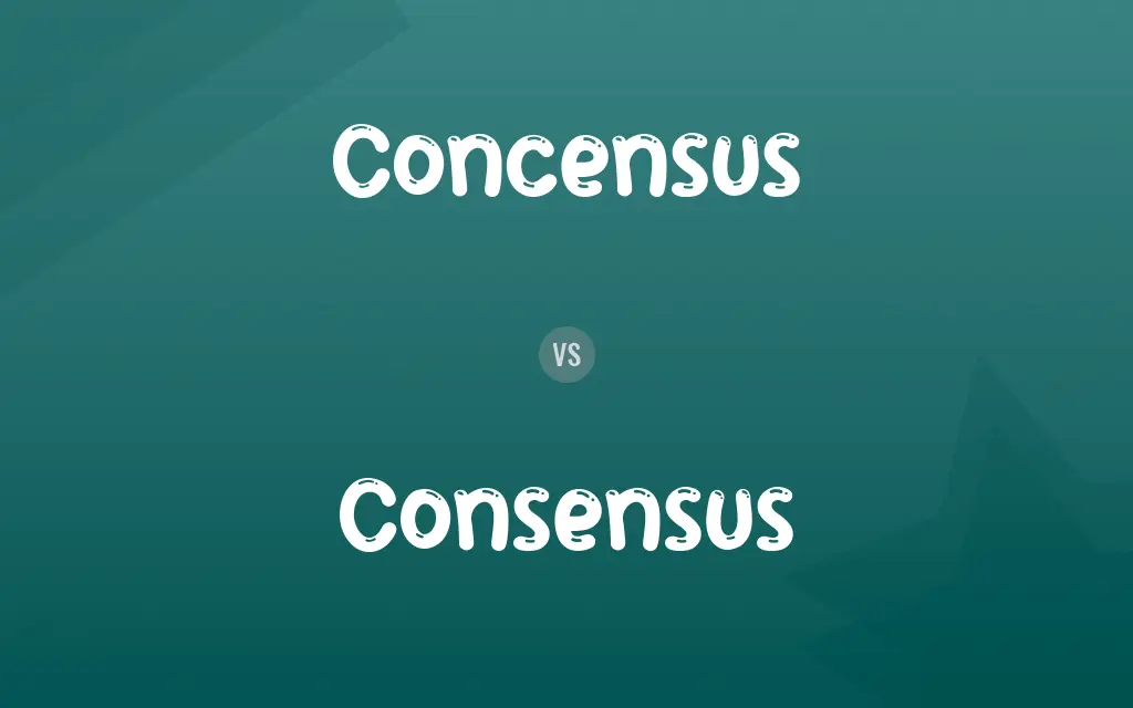Concensus vs. Consensus