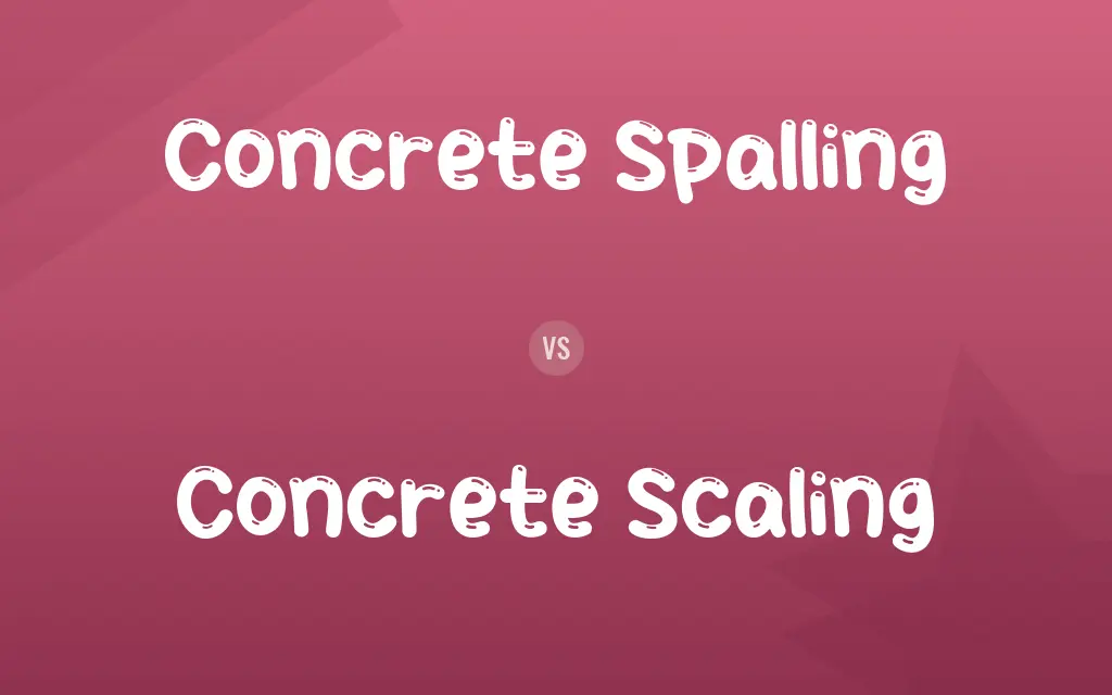Concrete Spalling vs. Concrete Scaling