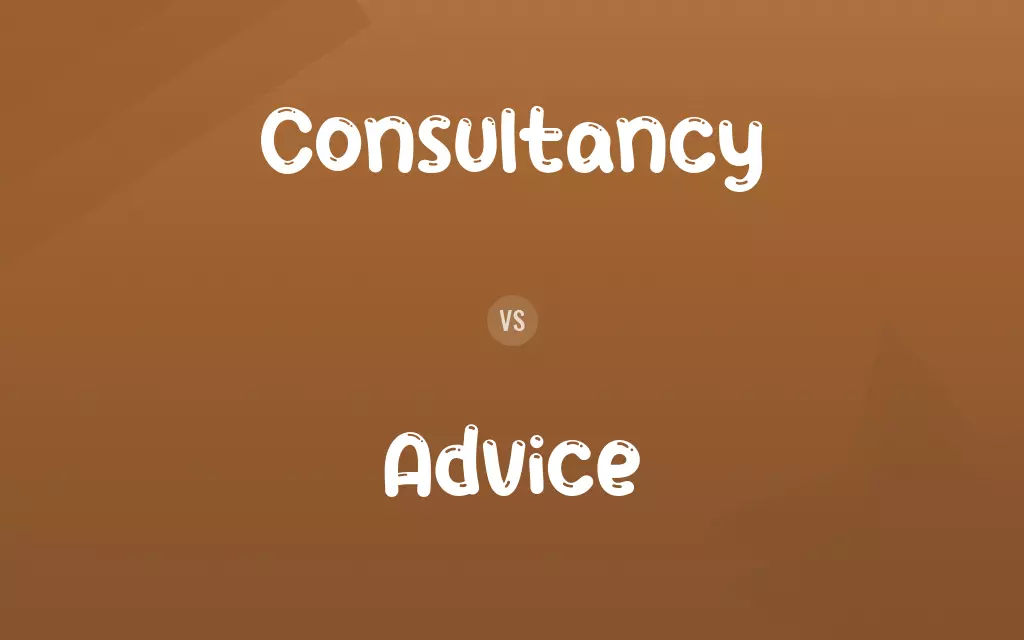 Consultancy vs. Advice