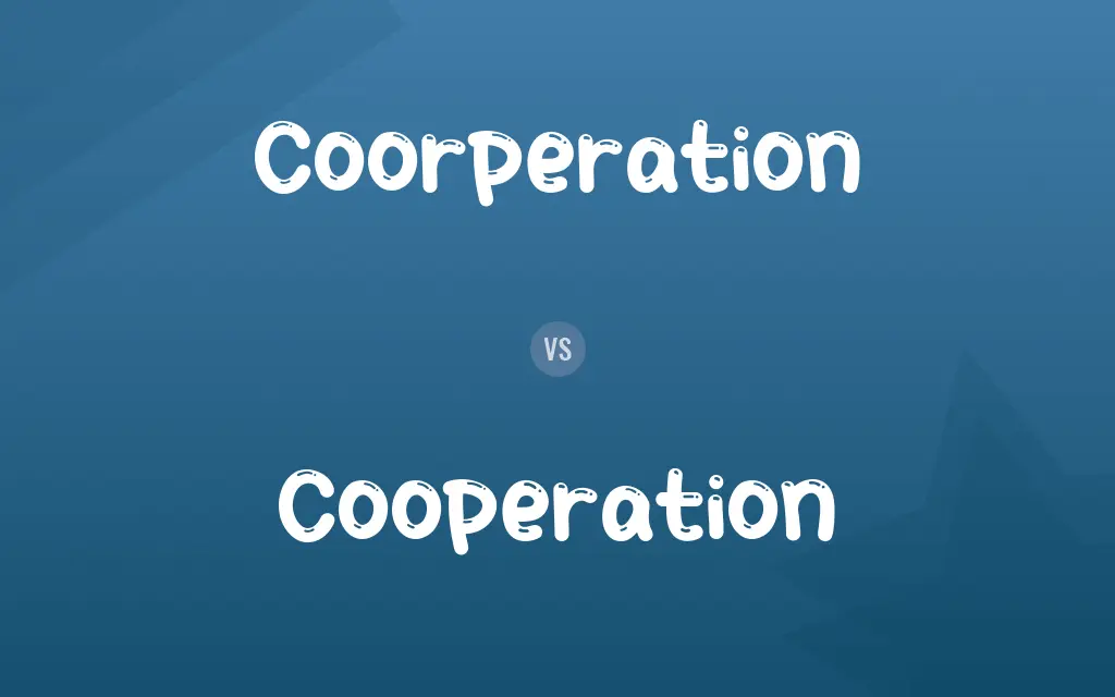 Coorperation vs. Cooperation