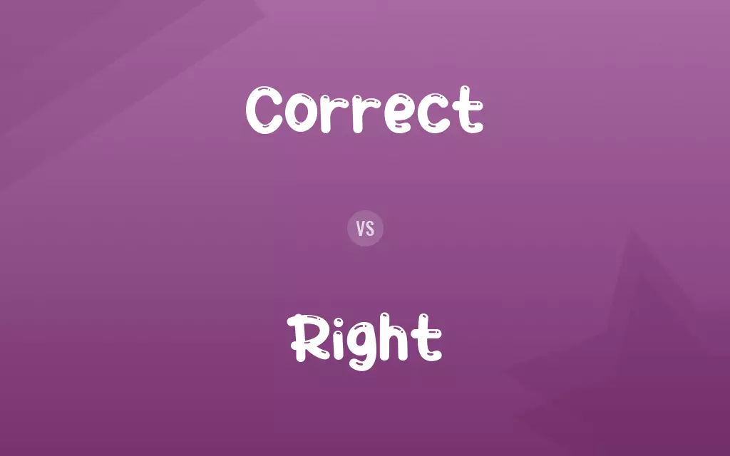 Correct vs. Right