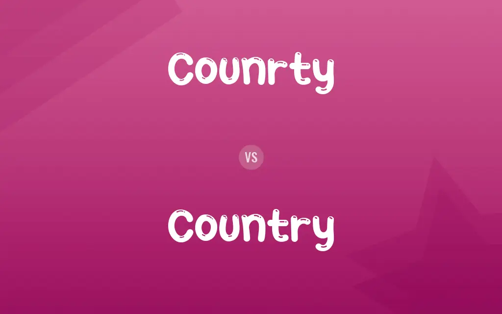 Counrty vs. Country