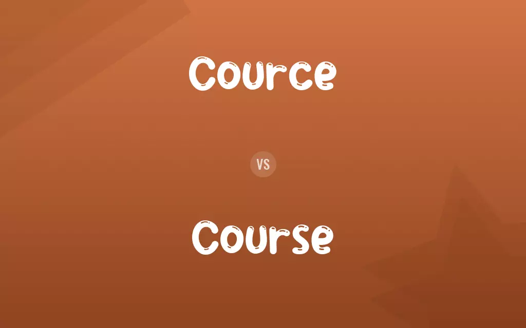 Cource vs. Course