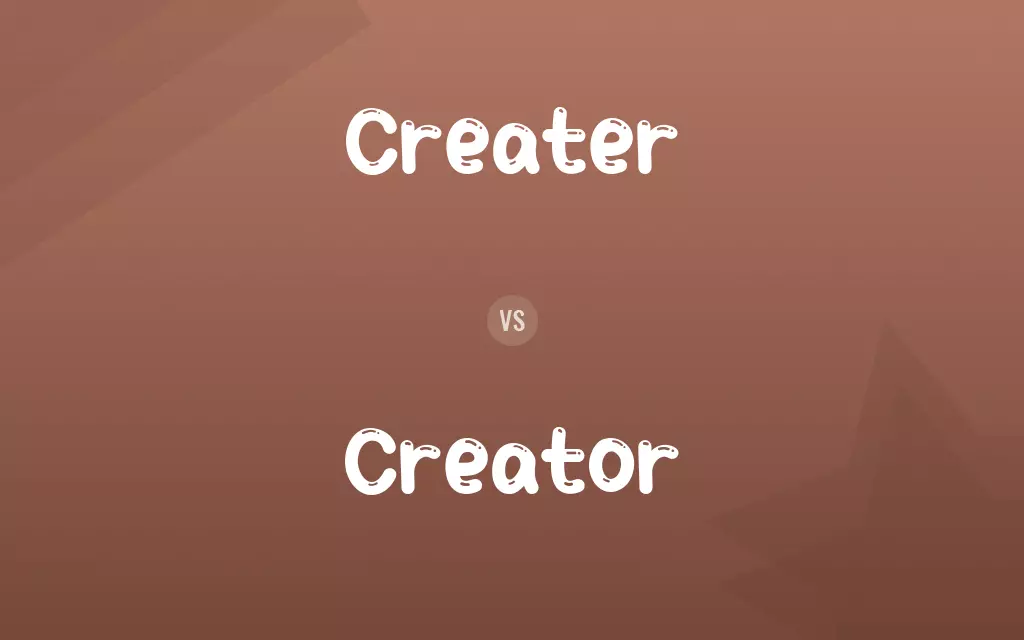 Creater vs. Creator