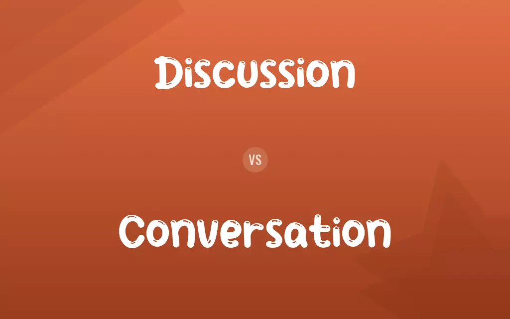 Discussion vs. Conversation