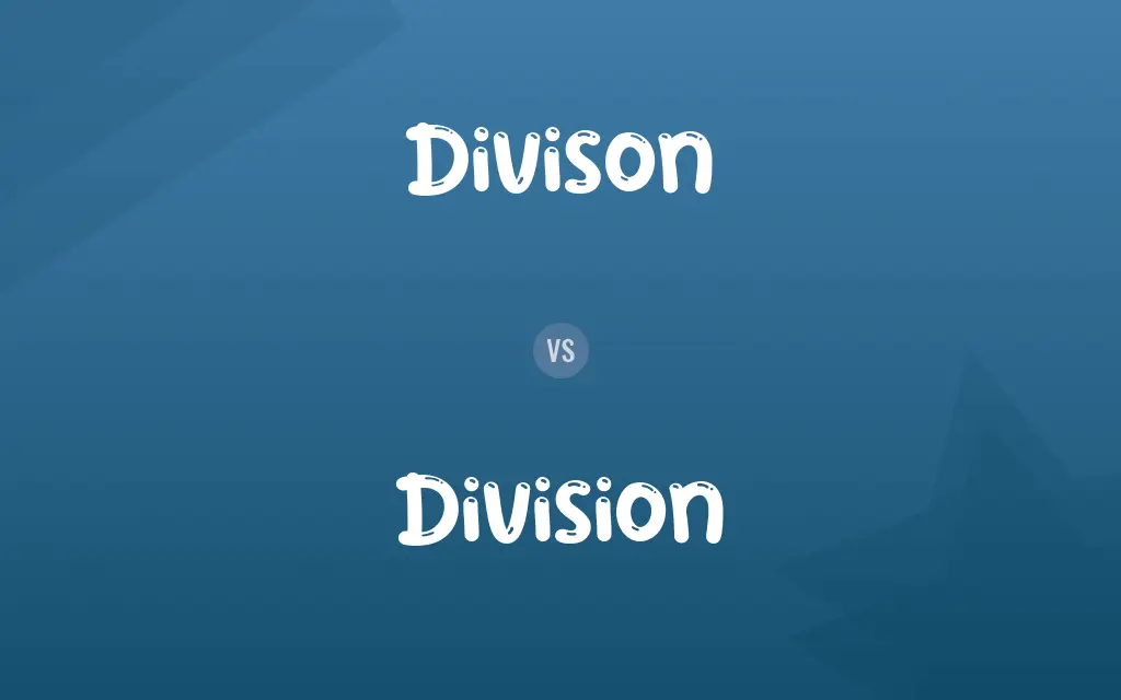 Divison vs. Division