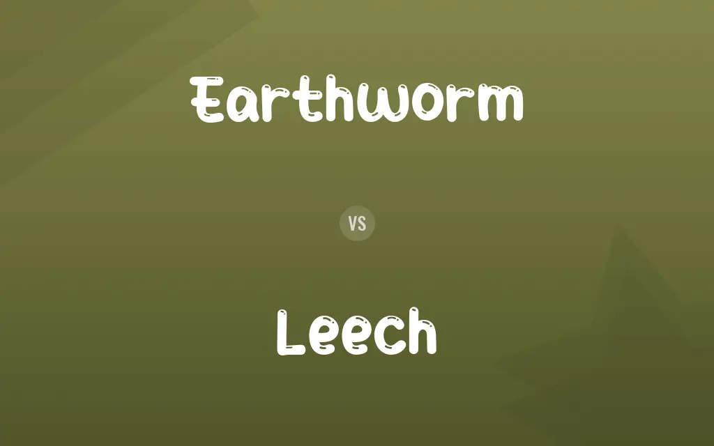Earthworm vs. Leech