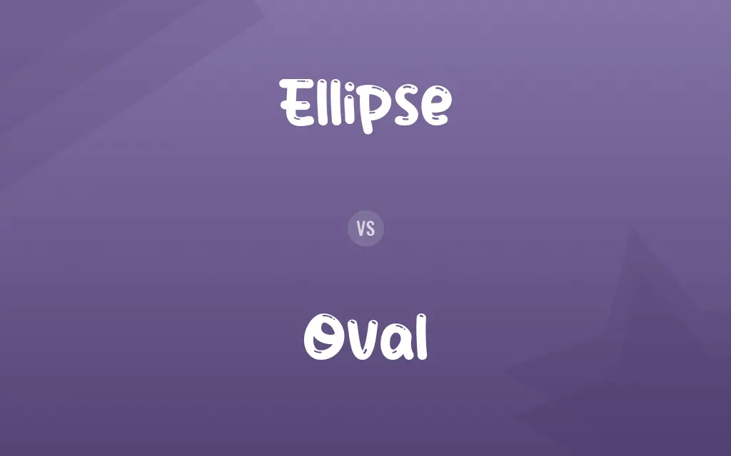 Ellipse vs. Oval